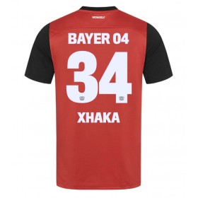 Bayer Leverkusen Granit Xhaka #34 Hjemme skjorte 2024-25 Kortermet